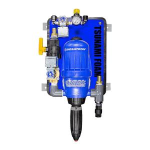 Dosatron Pump Panel 110V. 14 GPM, 500:1 Blue Background